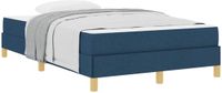 vidaXL Boxspringbed met matras Blauw 120 x 200 cm Stof