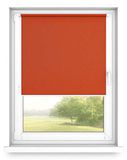 Time4blinds - Store sans cassette, 70x180 cm, Rouge rouille, Commande à gauche