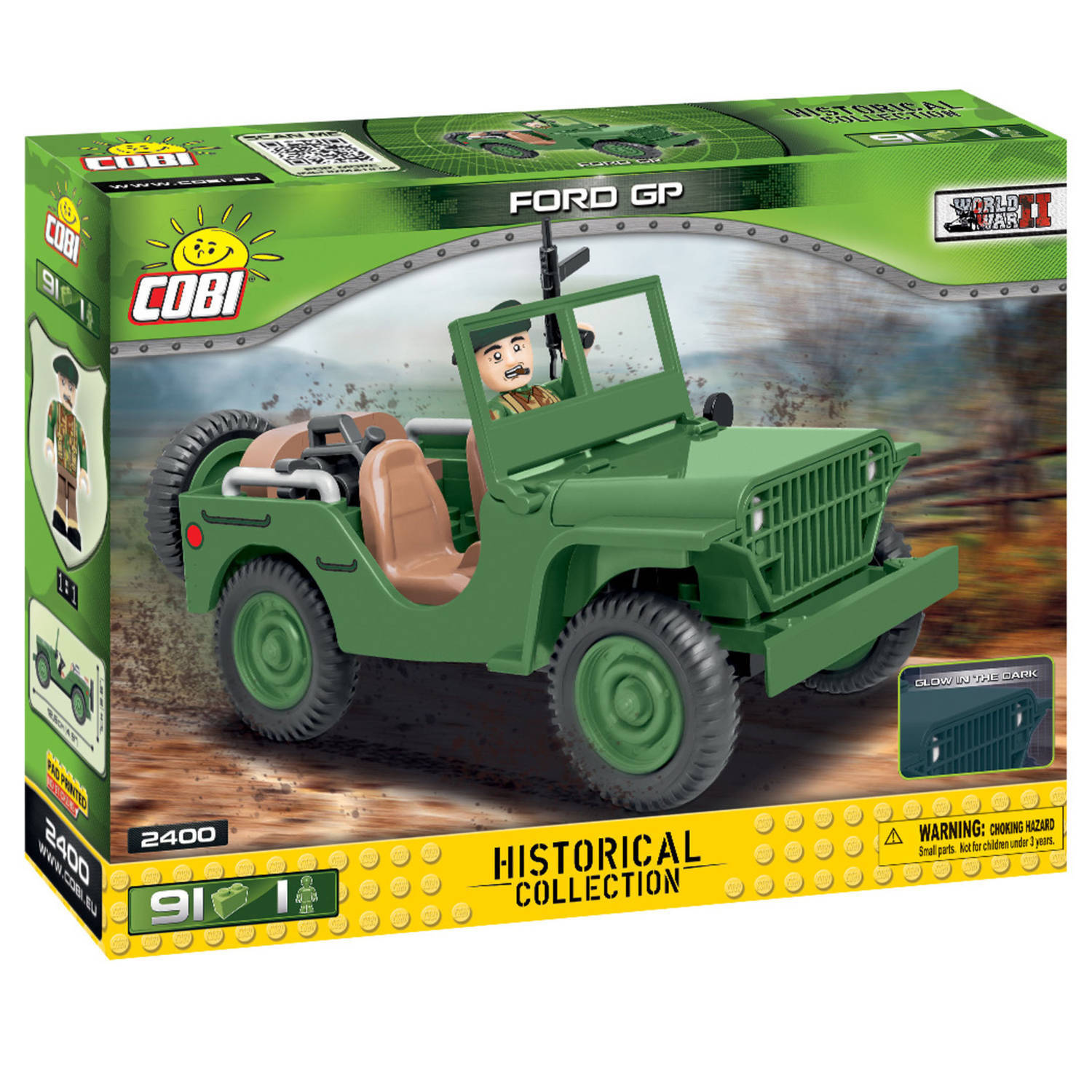 Cobi Vietnam War Ford 91-delig - Constructiespeelgoed - Bouwpakket - Leger auto