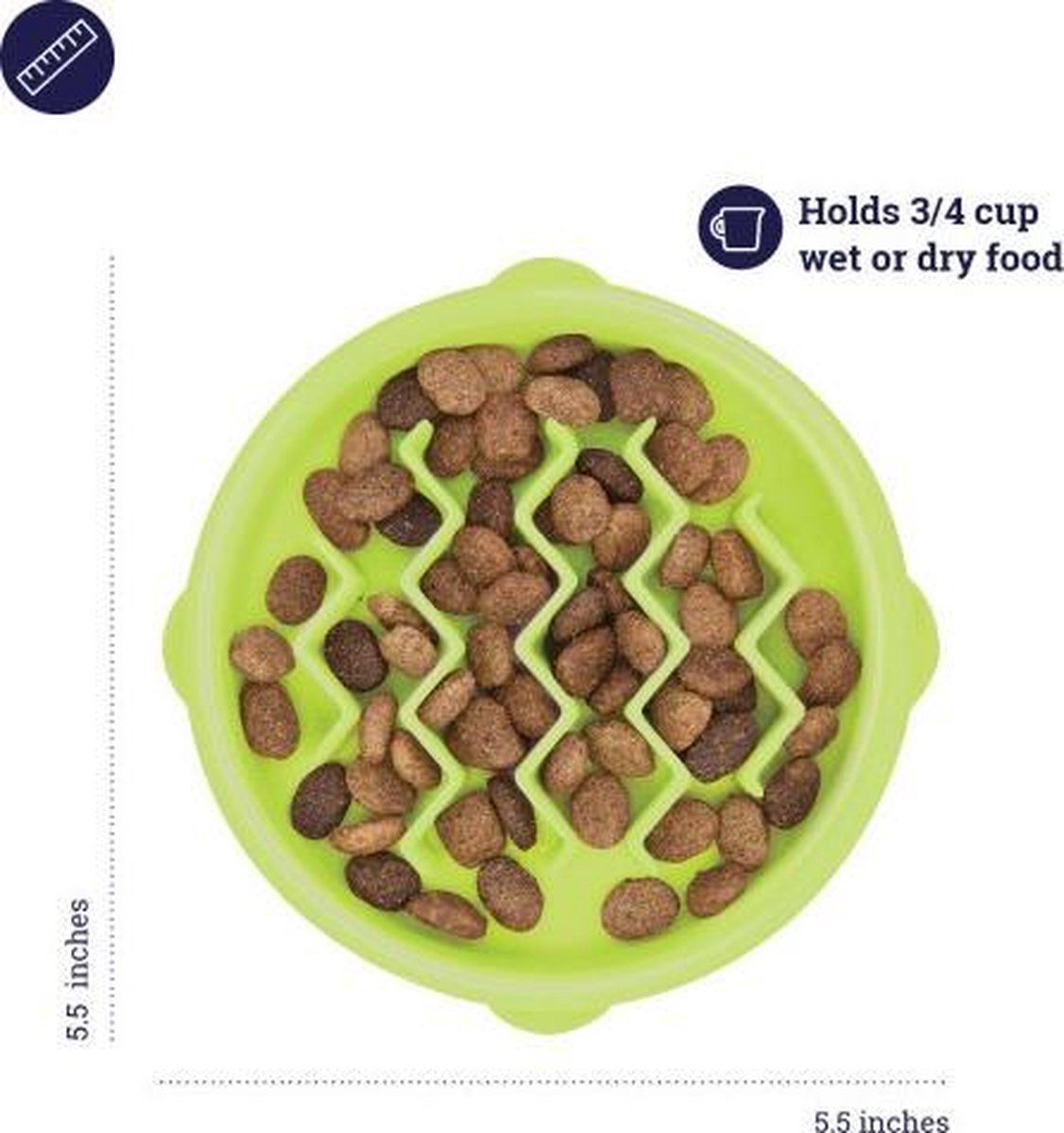 Petstages Anti-Schrok voerbak voor katten - multi