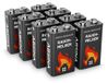 Merkloos 9V Alkaline Blokbatterij - Lekvrij - 8 Stuks - Voor Rookmelder