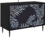 vidaXL Tv-meubel DOKKUM 69 x 33 x 50,5 cm Zwart eiken Bewerkt hout