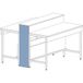 ASEM Zijpaneel voor centrale achterwand wit melamine