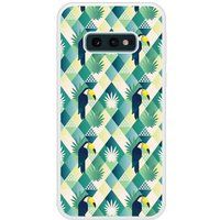 Samsung Galaxy S10e Toucan losange verstevigd hoesje met sublimatie bedrukking