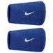 Nike Accessories Swoosh Classic Doublewide Polsband 2 Eenheden Blauw