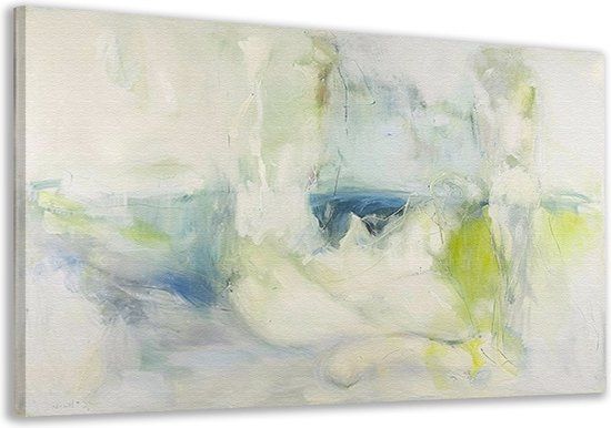 Merkloos / Sans marque Abstracte kunst portret - Canvas schilderij 70x50 cm - Moderne wanddecoratie