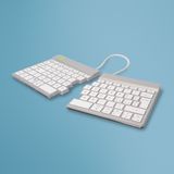 R-Go Tools Clavier ergonomique R-Go Split Break blanc