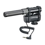 Audio-technica AT8024 Stereo-/Mono-condensatormicrofoon voor camera, zwart