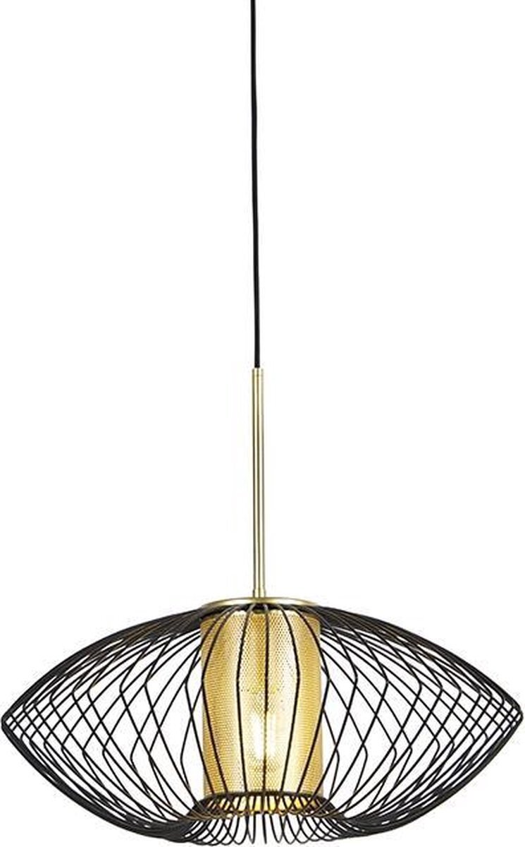 QAZQA dobrado - Hanglamp - 1 lichts - Ã˜ 50 cm - Goud