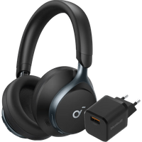 Soundcore Space One Zwart + BlueBuilt Quick Charge Oplader 18W Zwart