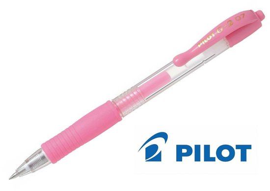 Pilot G-2 Pastel Roze Gelpen 0.7mm Roze