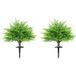 Fougères de Boston artificielles, résistantes aux UV, avec tuteurs, lot de 2, 60 cm, pour jardin ou terrasse