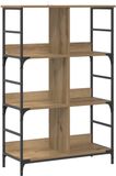 vidaXL Boekenplank - 4-laags - 78,5 x 33 x 117,5 cm - metaal - PB
