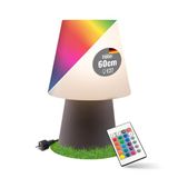 8Seasons 32527L led Verlichting, plastic, 6 W, taupe, hoogte 60 cm, diameter 39 cm