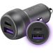 Buddi Power USB - C Autolader - USB + USB-C Poort - Met snelladen - 89W - Compact formaat - oplader voor in de auto - Geschikt voor sigarettenaansteker - 12 Volt stekker
