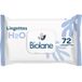 BIOLANE H2O Lingettes nettoyantes pour le corps et le change des bébés, peaux sensibles, 72 lingettes