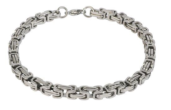 etNox hard and heavy Königskette Armband zilverkleurig 21 cm Roestvrij staal
