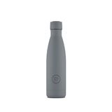 Cool Bottles - Roestvrijstalen fles - 500 ml - Pastel grijs - 26,5 x 7 cm - Thermosfles - 36 uur koude dranken en 18 uur warm - Triple-Cool Technology - BPA-vrij