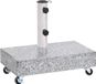 vidaXL Parasolvoet 45x25x8 cm granit gris clair