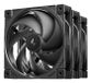 DeepCool FD12 V2 Computer behuizing Ventilator 12 cm Zwart 4 stuk(s)