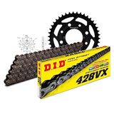 Kettingset DID Kettingset staal 428VX / 134 klinkslot voor Daelim VT VS 125 cc Bj. 1998-2002