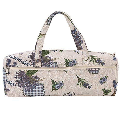Oumefar Paarse bloem Naalden Organisator Tas Make-up Tas voor Organisatie Opslag