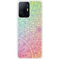 Xiaomi Mi 11T Verstevigd hoesje met sublimatie bedrukking, Mandala pastel