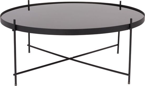 Zuiver Cupid Bijzettafel Rond - Zwart - 82.5 cm