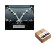 Organza M Autosieraden Bruiloft Decoratie Ecru/Ecru
