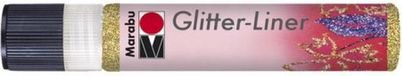 Merkloos Marabu Glitter Liner Goud 25 ML
