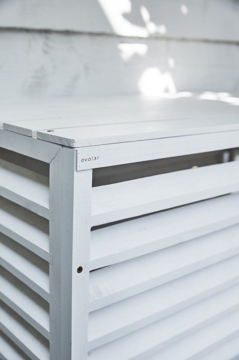 Evolar Bottom Panel voor Airco Omkasting - Wit - Wood - Uitbreiding Tower 650 x 1200 MM