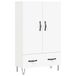 VidaXL Colonne, blanc, 69,5 x 31 x 115 cm, panneau de particules