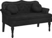 vidaXL Bank met kussens zwart 120,5x65x75 cm fluweel