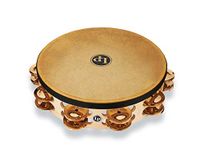 Latin Percussion Pro 10in Double Row Tambourine with Head