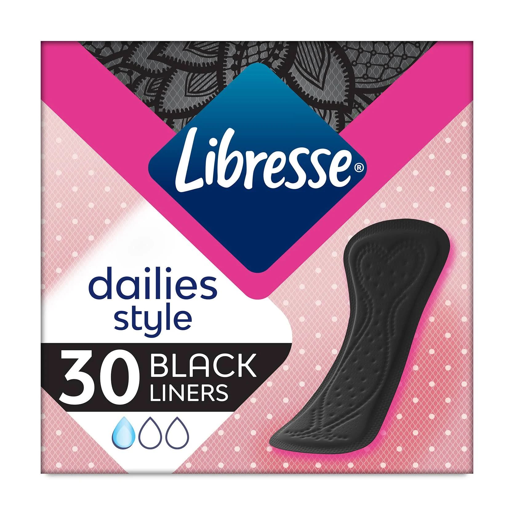 Libresse Inlegkruisjes Zwart