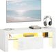 HOMCOM TV-meubel MDF 120x34x45cm Wit