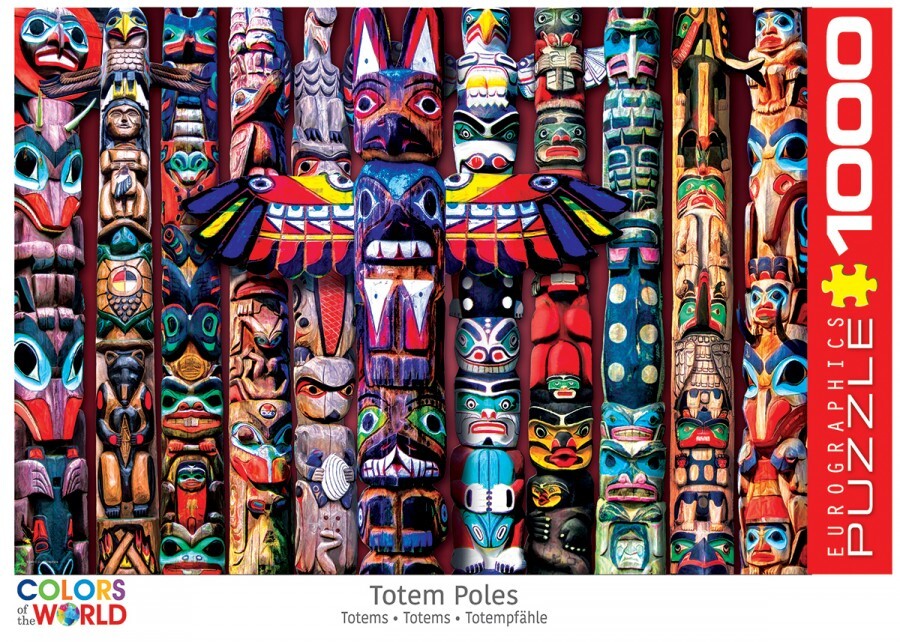 Eurographics 6000-5349 Canadian Totem Poles Puzzel, meerkleurig