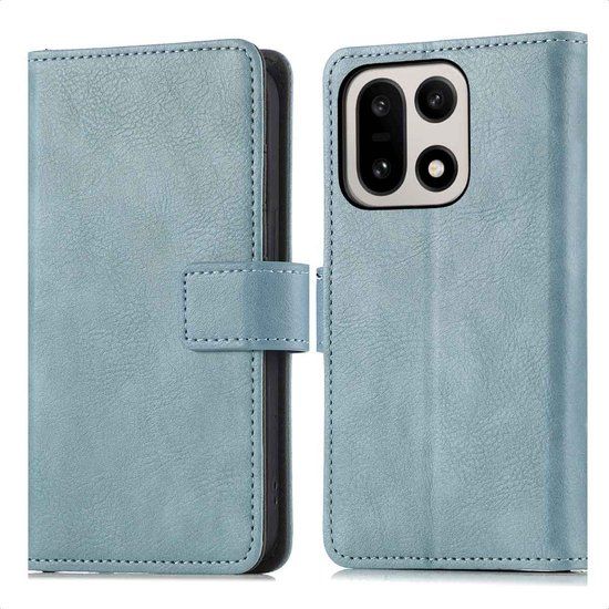 imoshion Hoesje - Geschikt voor OnePlus 15 - Luxe Bookcase - Lichtblauw