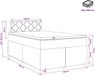 vidaXL Boxspringbed met matras Roze 120 x 190 cm Fluweel