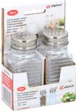 Merkloos / Sans marque Edco Eindhoven Bv 2x Peper en zout vaatje/strooier 9 cm Transparant Glas