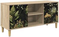 vidaXL Tv-meubel RHENEN 102 x 33 x 50 cm Sonoma Bewerkt hout