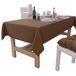 PETTI Artigiani Italiani - Tafelkleed, keukentafelkleed van katoen, effen design, bruin, voor 6-zits (140 x 180 cm), 100% Made in Italy