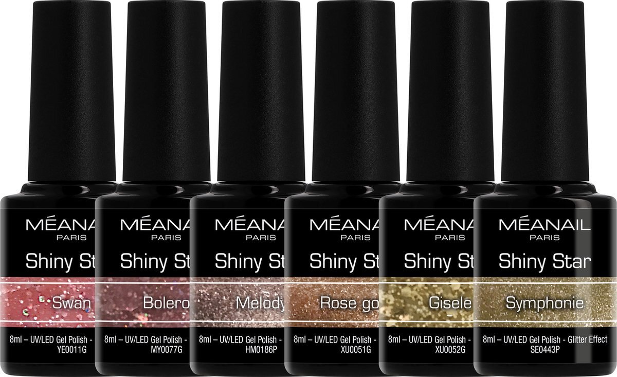 MEANAIL®PARIS Méanail - Gellak - Ballet - Shiny Star - Gel nagellak - 6 x 8ml