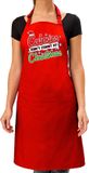 Bellatio Decorations Calories don't count cadeau keuken schort rood