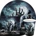 Fiestas Halloween/horror kerkhof feest servies set - borden/bekers/servetten - 36x - noir - papier