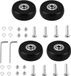 Shenzhen Haorui Industrial Technology Co., Ltd. Paquet de 4 roues de valise - Roues de remplacement en caoutchouc de 50 mm x 18 mm