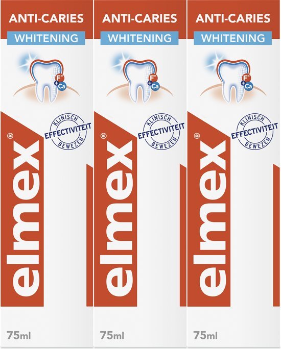 Elmex Elmex Anti-CariÃ«s Whitening tandpasta 3 x 75ml