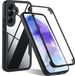 Techsuit Hoesje geschikt voor Samsung Galaxy A55 - ColorVerse 360 Case met Screenprotector - Zwart