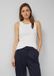 s.Oliver T-shirt Wit Katoen 95% Elastaan 5% Ronde Hals Korte Mouw Casual Dames Maat 42