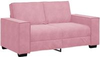 vidaXL Tweezitsbank 160x78x84 cm fluweel roze
